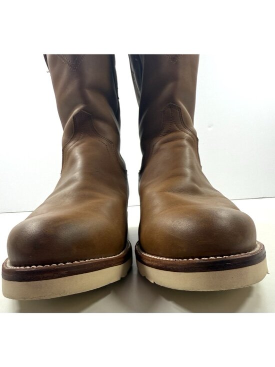 Tecovas Mens Boots The Knox Wedge Brown Cowhide Ropers Size 9.5 EE Work Ranch main image 6
